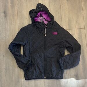 The north face fleece hooded jacket